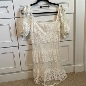 Small free people white lace dress